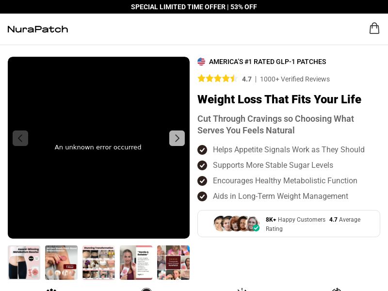 GLP-1 NuraPatch Produkt